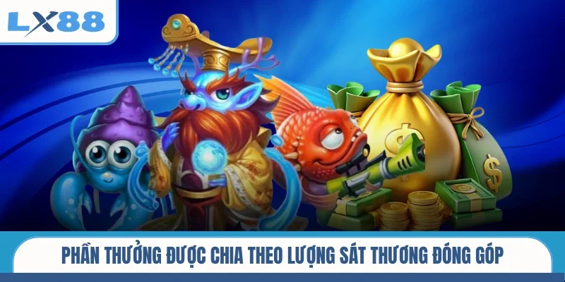 Phần thưởng được chia theo lượng sát thương đóng góp