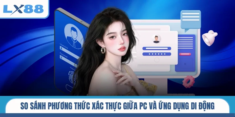 So sánh phương thức xác thực giữa PC và ứng dụng di động